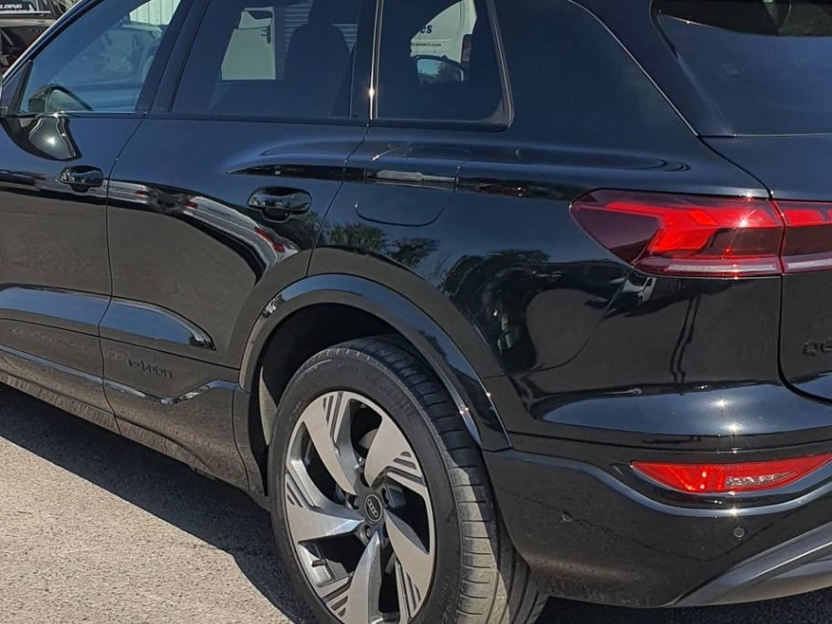 Audi Q6 e-tron after rear panel and bumper repair at VRS Bodyshop Grays Essex