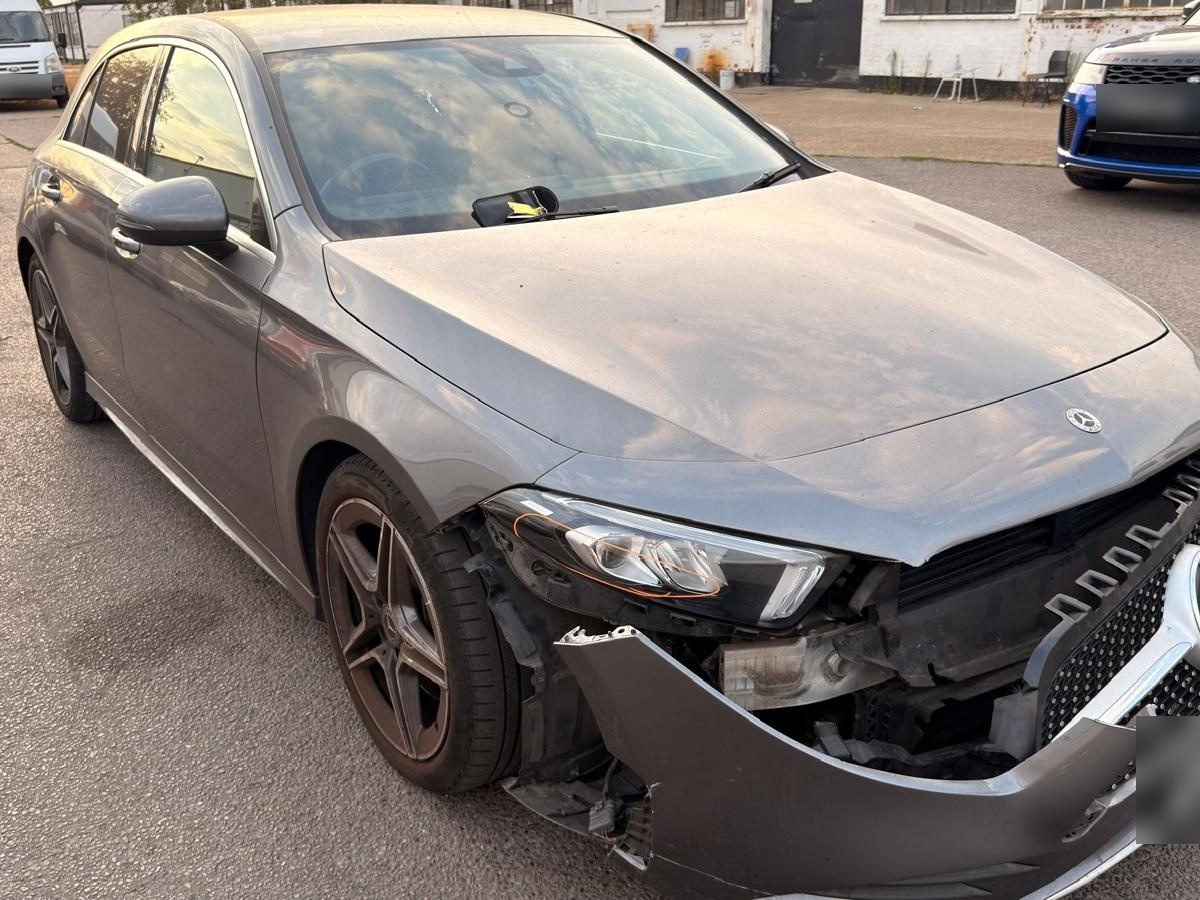 Mercedes-Benz A-Class with front end accident damage before repair